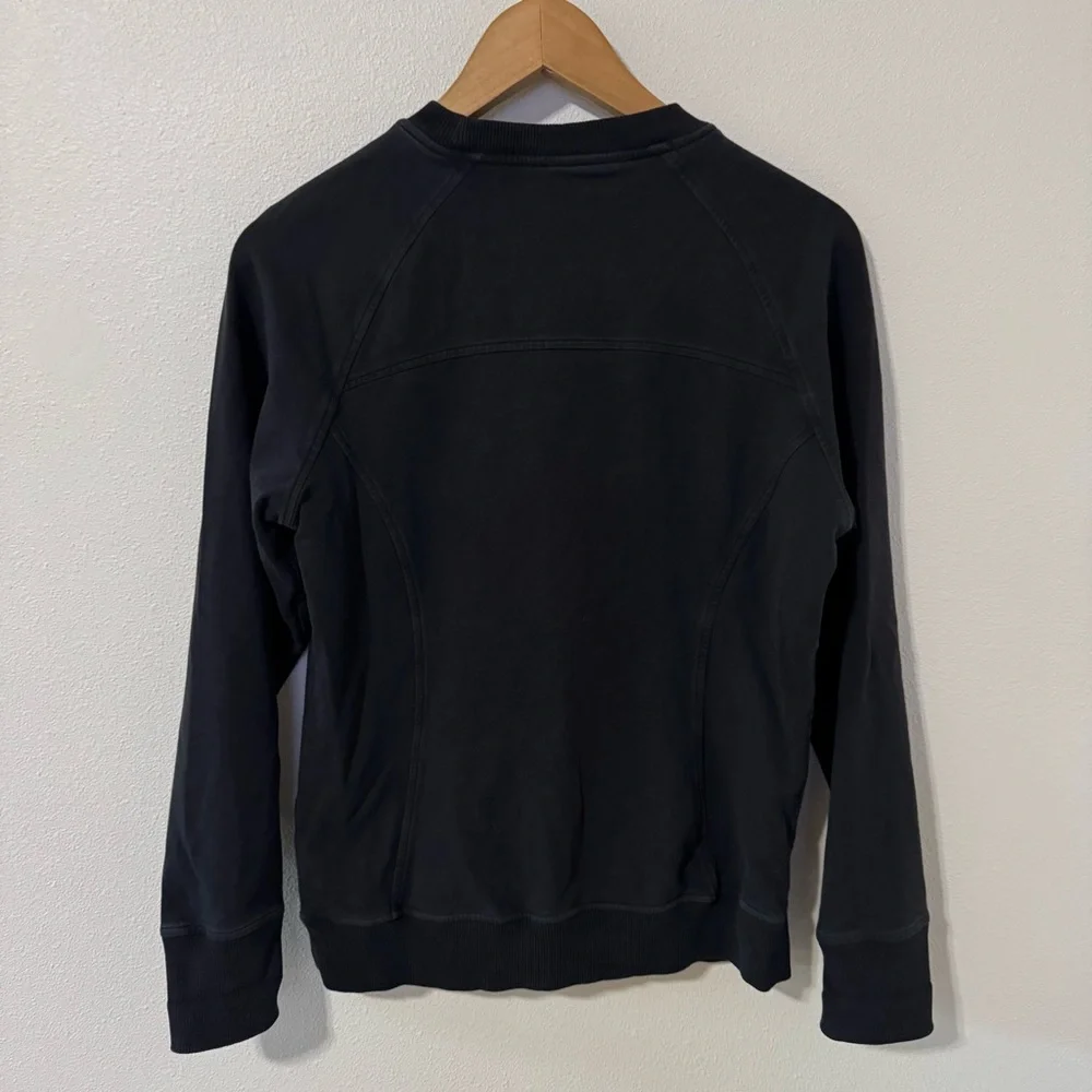 Lululemon Scuba Crew Black Stretch French Terry Pocket Athleisure Workout-6